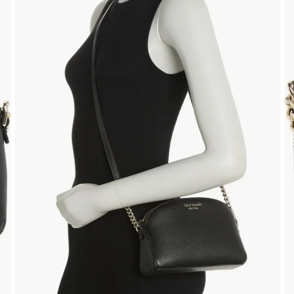 Kate Spade Hilli Leather Crossbody Bag Black